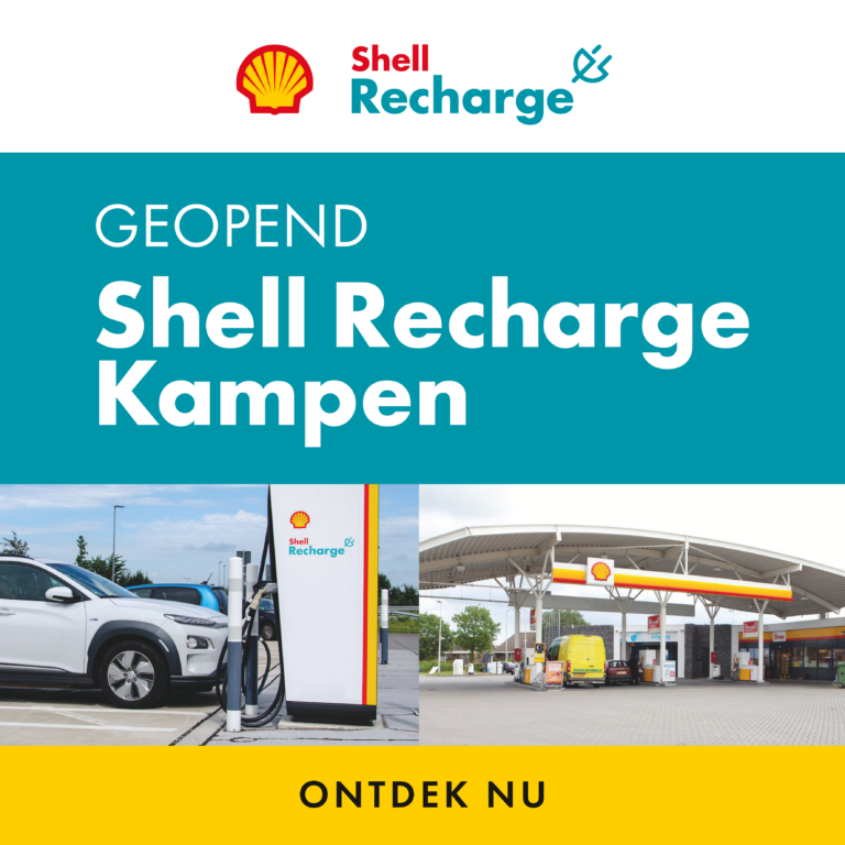 Geopend Snellaadplein Kampen. Shell Recharge kampen